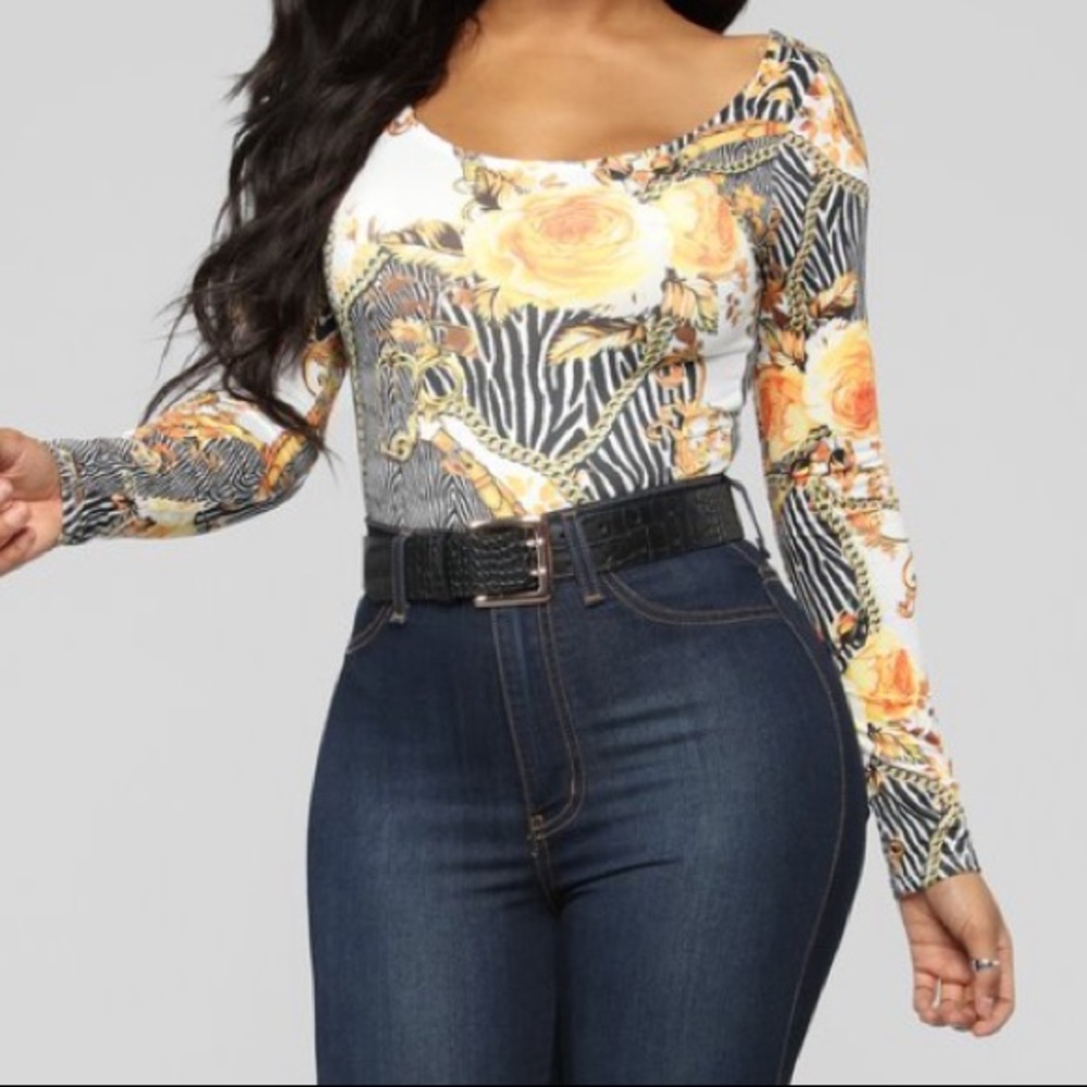 Patterned Bodysuit - Picture 2 of 4